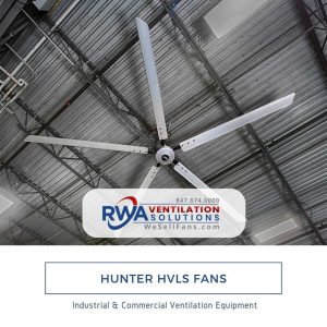 Warehousing & Distribution Industry 12 hunter titan 24' HVLS warehouse fan