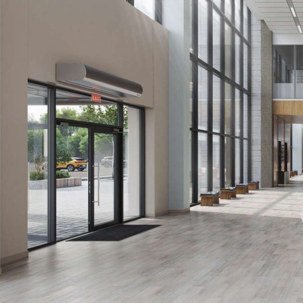 air curtain lobby, icon air curtain berner