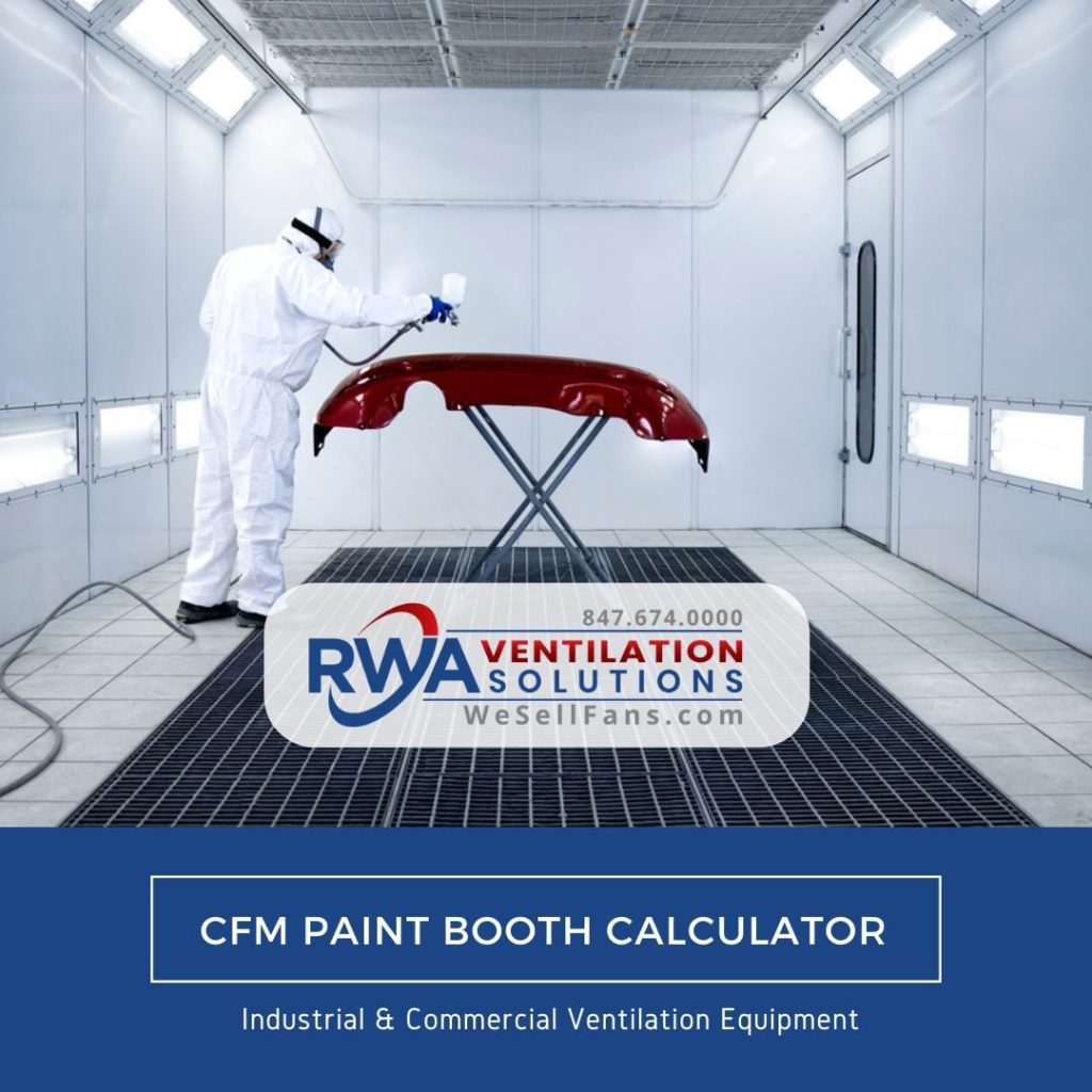 paint booth cfm calculator