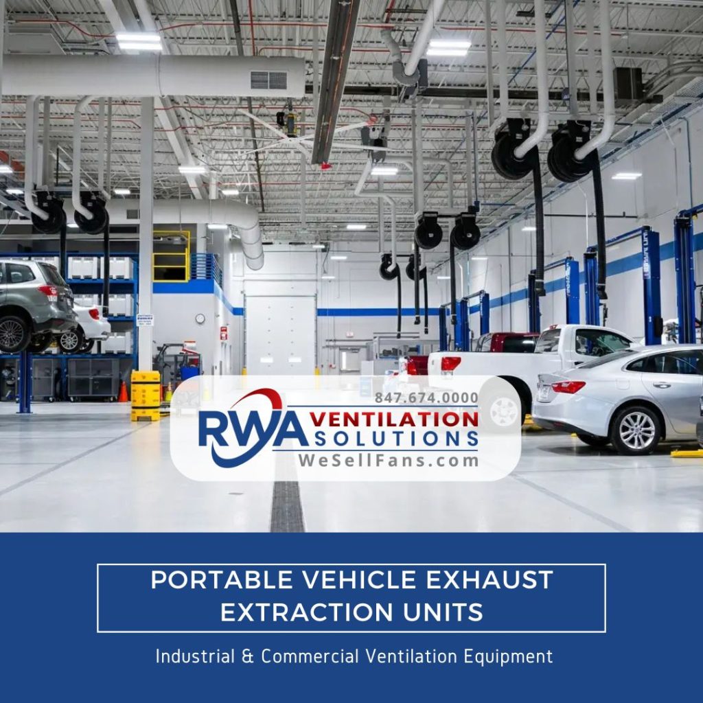 Make-Up Air Unit for Distribution Center - Case Study 47 Portable Vehicle Exhaust Extraction Units