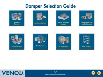 Volume Control Damper (VCD) 1 Venco Damper Selection Guide cover